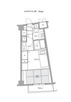 東京都港区三田4(マンション)の賃貸物件の間取り