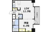 大阪府大阪市北区大淀北1(マンション)の賃貸物件の間取り