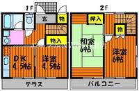 岡山県岡山市北区野田4(一戸建)の賃貸物件の間取り