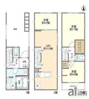 東京都小平市学園東町3(一戸建)の賃貸物件の間取り