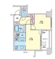 東京都台東区柳橋2(マンション)の賃貸物件の間取り