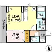 栃木県栃木市大平町下皆川(アパート)の賃貸物件の間取り