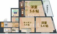 東京都中野区新井1(マンション)の賃貸物件の間取り