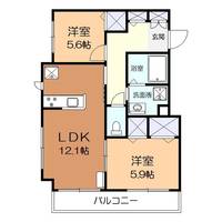 ベレオ小倉の間取り