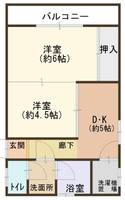 大阪府大阪市阿倍野区松虫通3(マンション)の賃貸物件の間取り