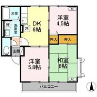 福島県本宮市本宮字万世(アパート)の賃貸物件の間取り