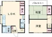 東京都板橋区赤塚4(一戸建)の賃貸物件の間取り