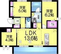 千葉県船橋市本郷町(マンション)の賃貸物件の間取り