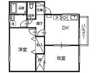 セジュールAの間取り