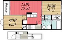 千葉県富里市七栄(アパート)の賃貸物件の間取り