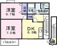 オーブリー栗熊の間取り