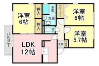 福岡県北九州市若松区高須東4(アパート)の賃貸物件の間取り