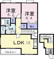 プチ グレーヌAの間取り