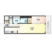 大阪府大阪市西淀川区姫里2(マンション)の賃貸物件の間取り