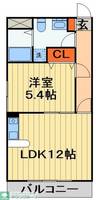 千葉県千葉市中央区神明町(マンション)の賃貸物件の間取り