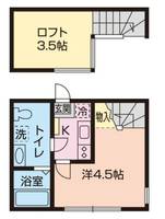神奈川県相模原市中央区鹿沼台2(アパート)の賃貸物件の間取り