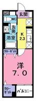 埼玉県坂戸市三光町(マンション)の賃貸物件の間取り