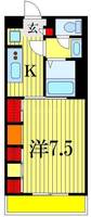 千葉県船橋市宮本1(マンション)の賃貸物件の間取り
