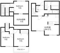 フォリアヒルAの間取り