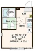 ハーモニーテラス北小岩XVIIの間取り