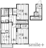 エルメゾン撫川の間取り
