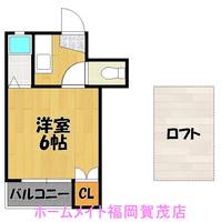 福岡県福岡市西区愛宕1(アパート)の賃貸物件の間取り