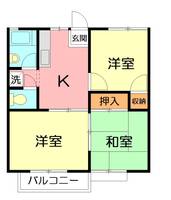葉月ハイツAの間取り