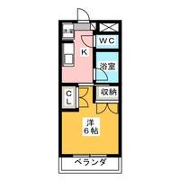 岡山県岡山市北区津島福居2の賃貸マンションの間取り