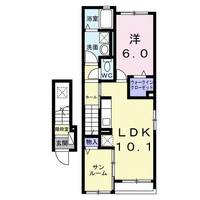 埼玉県さいたま市南区辻8(アパート)の賃貸物件の間取り