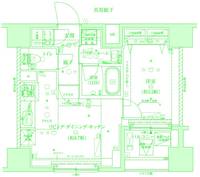神奈川県横浜市南区真金町1(マンション)の賃貸物件の間取り