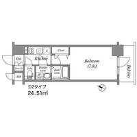 エスリード中之島クロスゲートの間取り