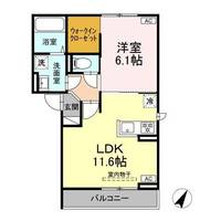 長野県長野市大字鶴賀(アパート)の賃貸物件の間取り