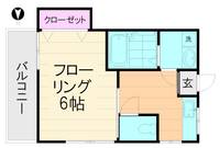 コーポ江口の間取り