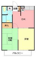 神奈川県横浜市戸塚区深谷町(アパート)の賃貸物件の間取り