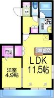 千葉県市川市新田5(マンション)の賃貸物件の間取り