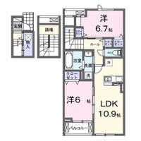 千葉県柏市高田(アパート)の賃貸物件の間取り