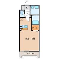 岐阜県岐阜市薮田南1(マンション)の賃貸物件の間取り
