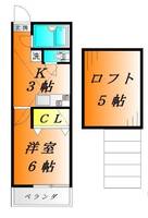 東京都杉並区清水3(アパート)の賃貸物件の間取り