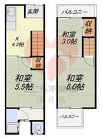 大阪府堺市堺区緑ヶ丘中町2(一戸建)の賃貸物件の間取り