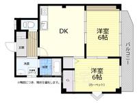 大阪府高槻市芝生町2(マンション)の賃貸物件の間取り