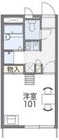 レオパレスフローラの間取り