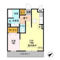 オペラハウス上大島 Cの間取り