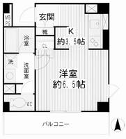 神奈川県横浜市鶴見区豊岡町(マンション)の賃貸物件の間取り
