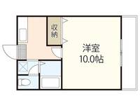 岡山県岡山市南区福富西1の賃貸マンションの間取り