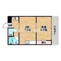 大阪府大阪市天王寺区大道2(マンション)の賃貸物件の間取り