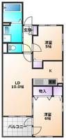 東京都小平市上水本町2(マンション)の賃貸物件の間取り