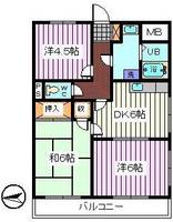 埼玉県さいたま市桜区西堀6(マンション)の賃貸物件の間取り