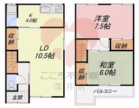 大阪府堺市西区浜寺諏訪森町西1(一戸建)の賃貸物件の間取り