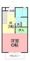 メゾンOKUTSU Bの間取り