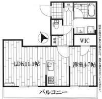 東京都杉並区下高井戸1(マンション)の賃貸物件の間取り